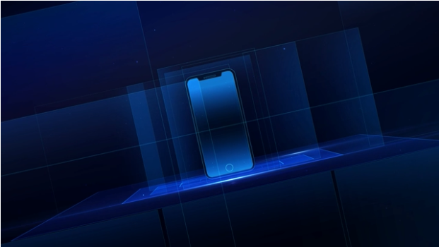 Computer generated iPhone showing many apps