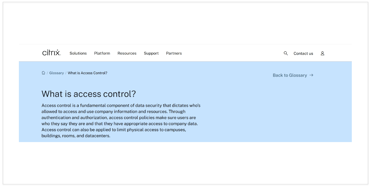 Breadcrumbs screenshot example