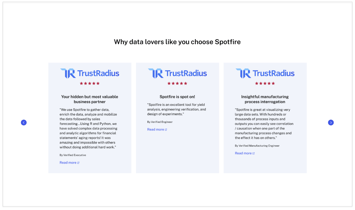 Carousel screenshot example