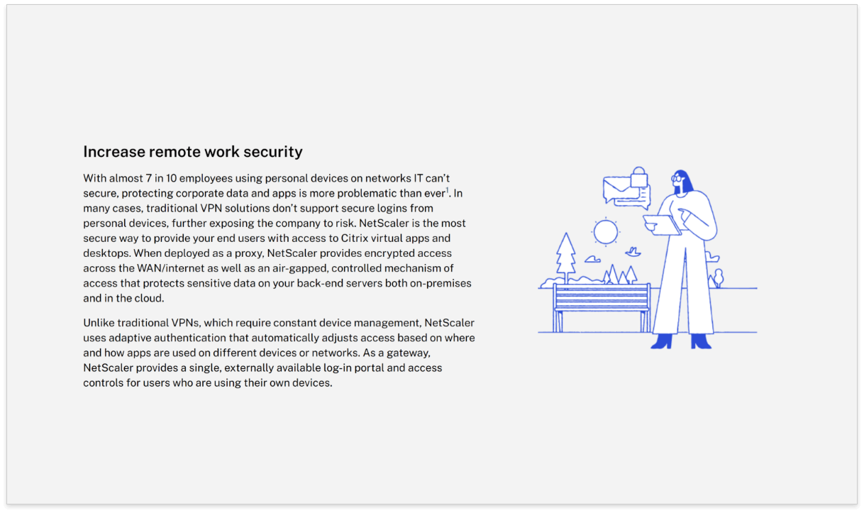 Text and image screenshot example